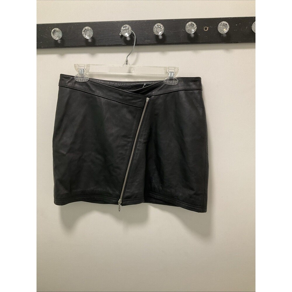 Wilson’s Leather Leather Skirt With Zipper Accent Size 12